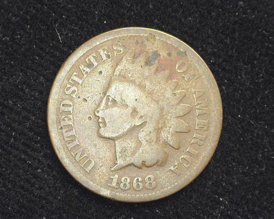 1868 Indian Head Penny/Cent Digs. G- US Coin