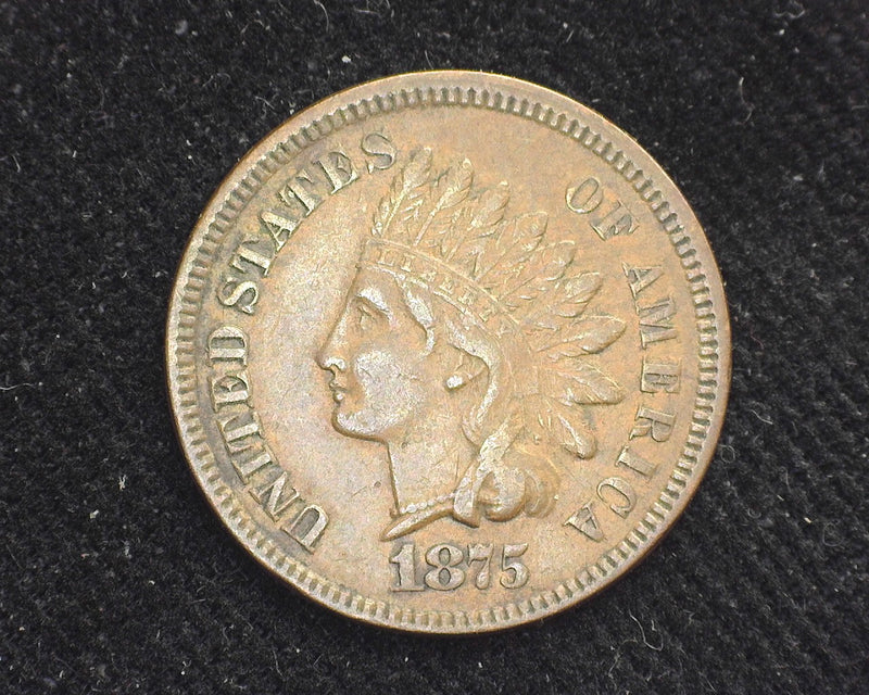 1875 Indian Head Penny/Cent XF- US Coin