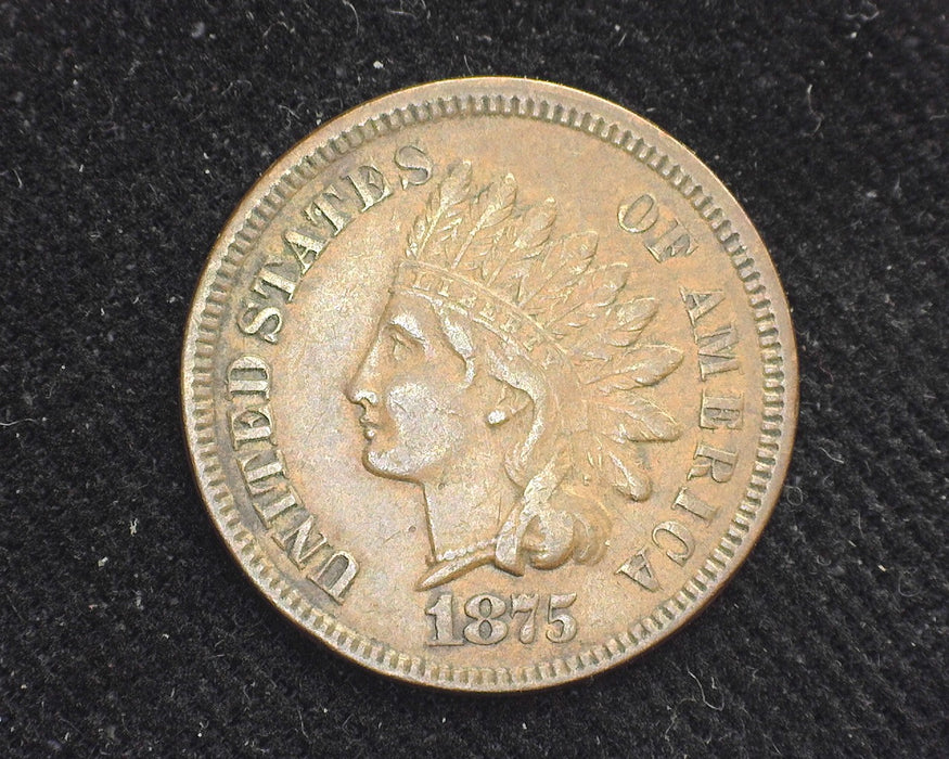 1875 Indian Head Penny/Cent XF- US Coin