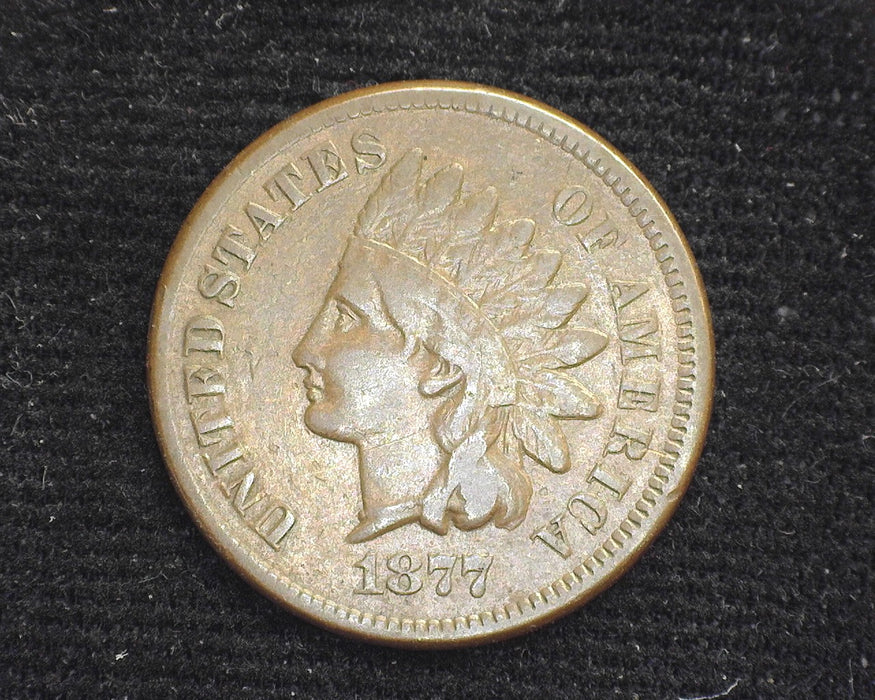 1877 Indian Head Penny/Cent Nice clean coin. F/vF- US Coin