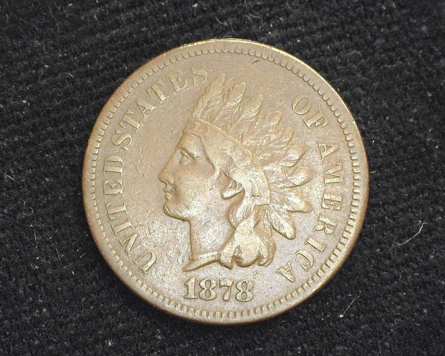 1878 Indian Head Penny/Cent F - US Coin