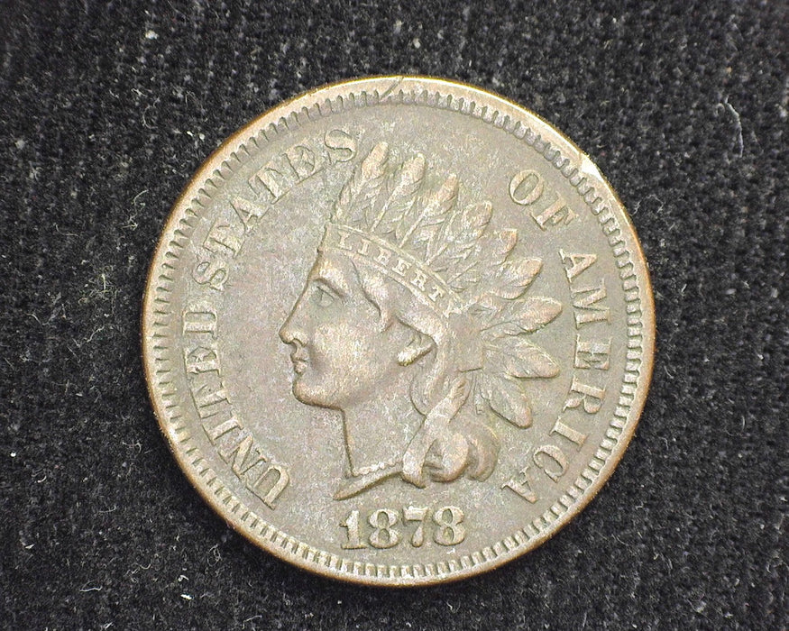 1878 Indian Head Penny/Cent Corrosion, VF - US Coin