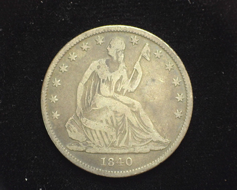 1840 Seated Liberty Half Dollar VG - US Coin