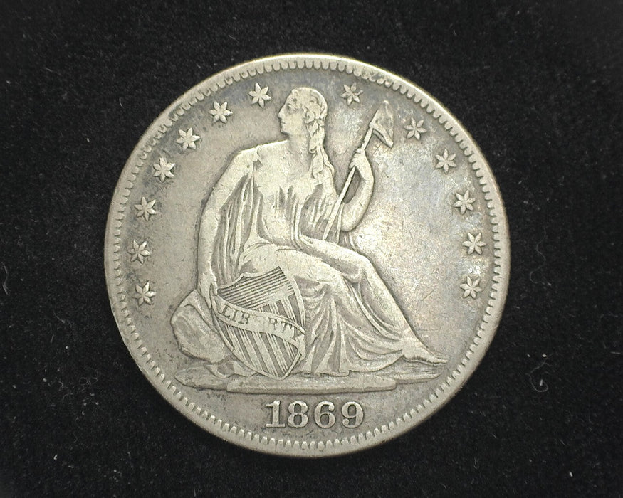 1869 Seated Liberty Half Dollar F/VF - US Coin