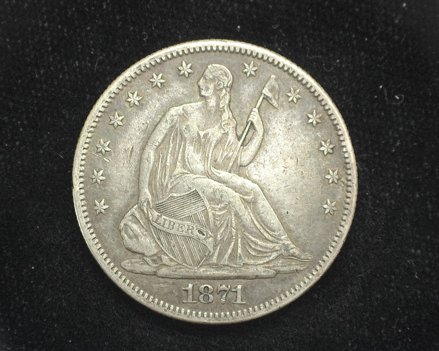 1871 Seated Liberty Half Dollar XF-40 - US Coin