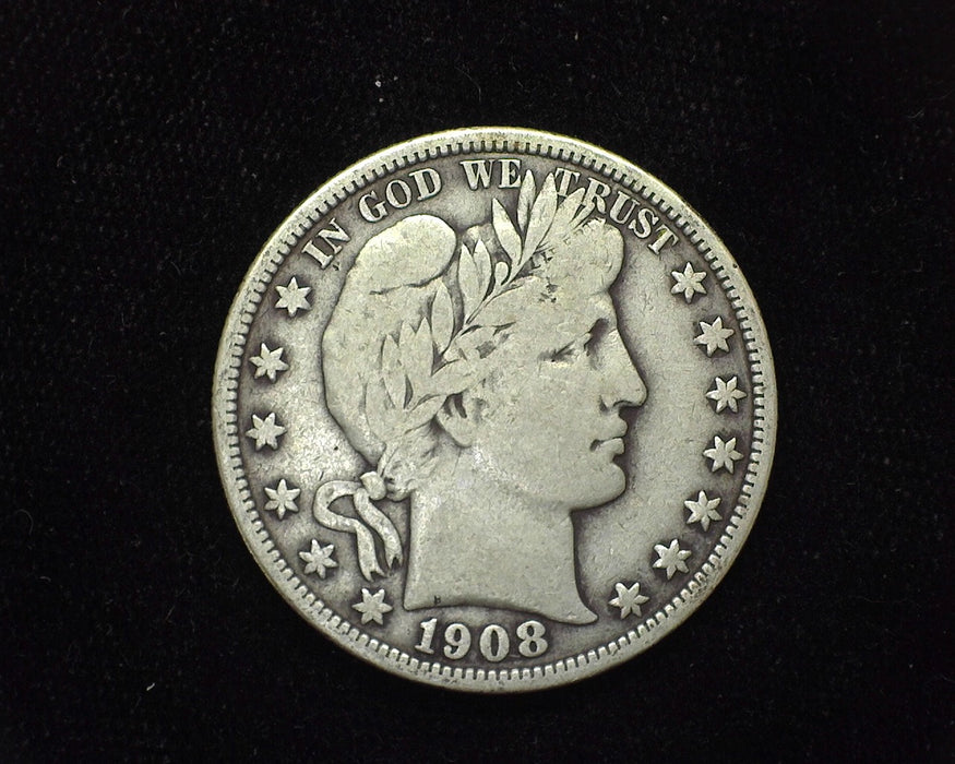 1908 Barber Half Dollar F - US Coin