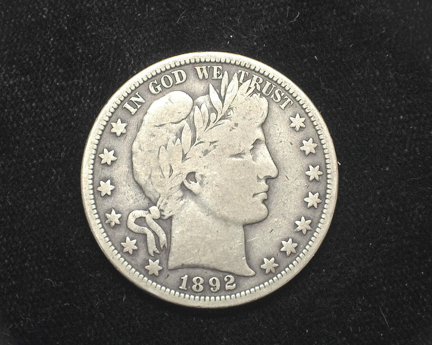 1892 S Barber Half Dollar VG/F - US Coin