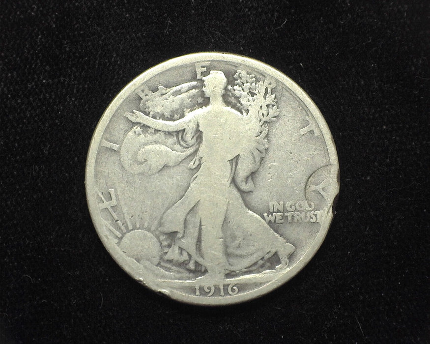 1916 Liberty Walking Half Dollar VG Hit - US Coin