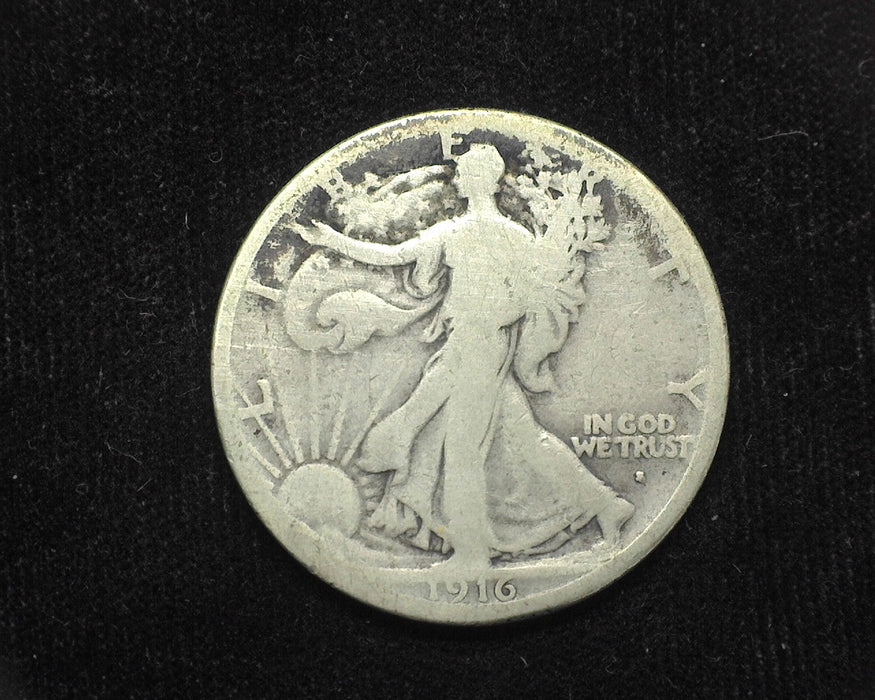 1916 S Liberty Walking Half Dollar VG - US Coin