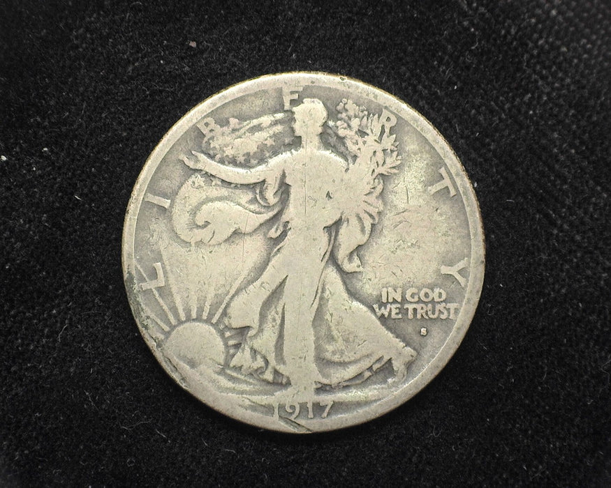 1917 S Obv Liberty Walking Half Dollar AG - US Coin