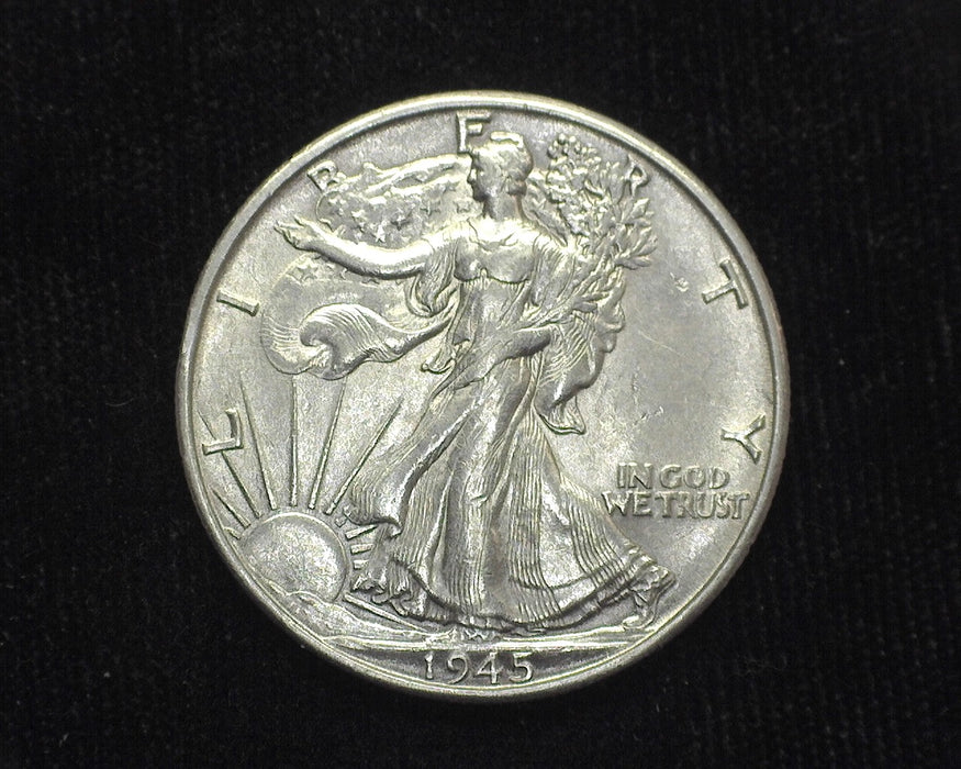 1945 S Liberty Walking Half Dollar AU Natural color - US Coin