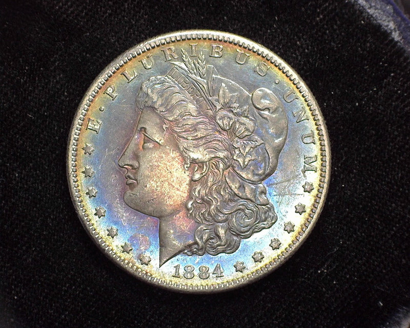 1884 S Morgan Dollar AU Incredibly toned  - US Coin