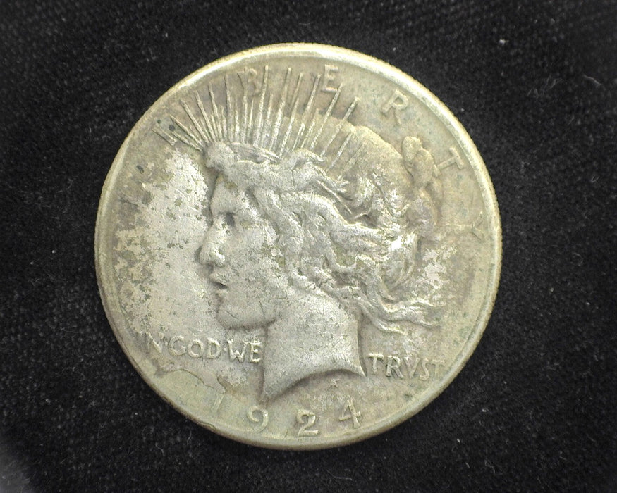 1924 S Peace Dollar F - US Coin