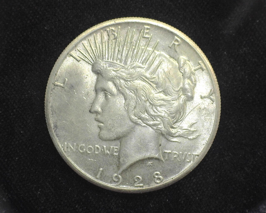 1928 Peace Dollar BU Scratch - US Coin