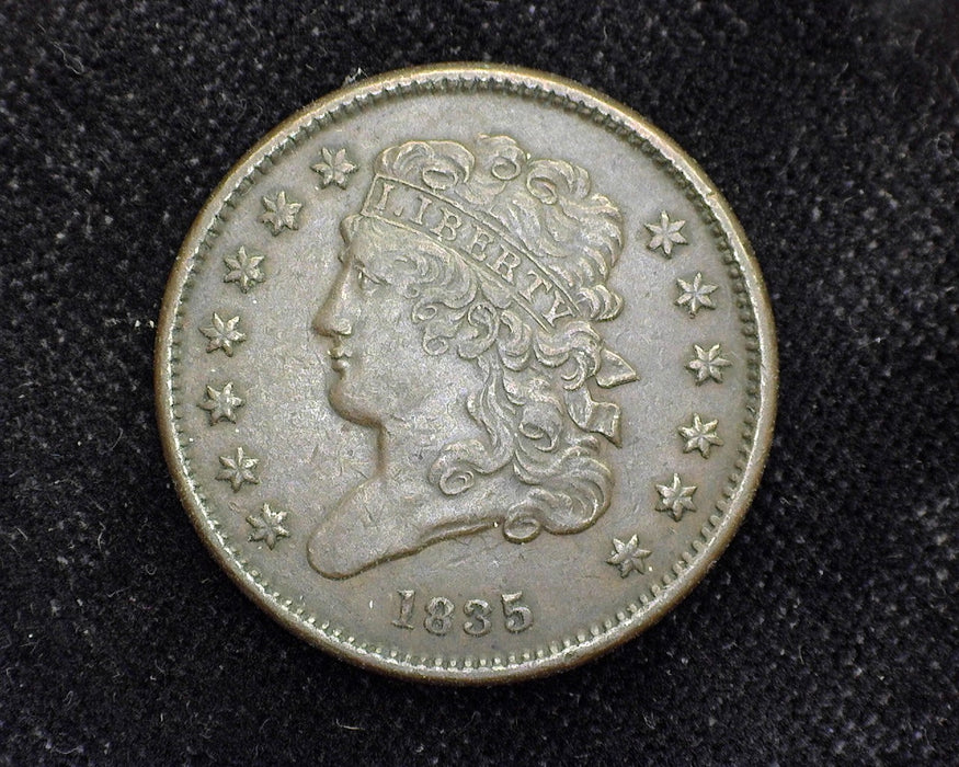 1835 Classic Head Half Cent XF/AU - US Coin
