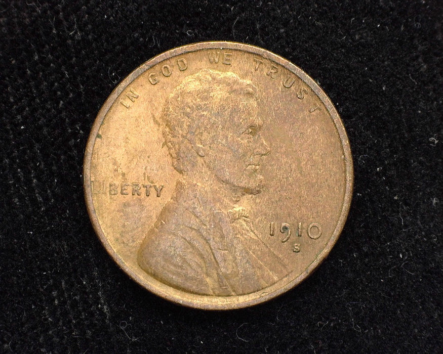 1910 S Lincoln Wheat Penny/Cent VF - US Coin