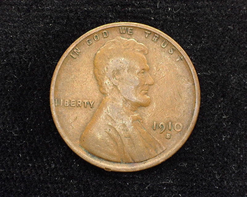 1910 S Lincoln Wheat Penny/Cent VF - US Coin