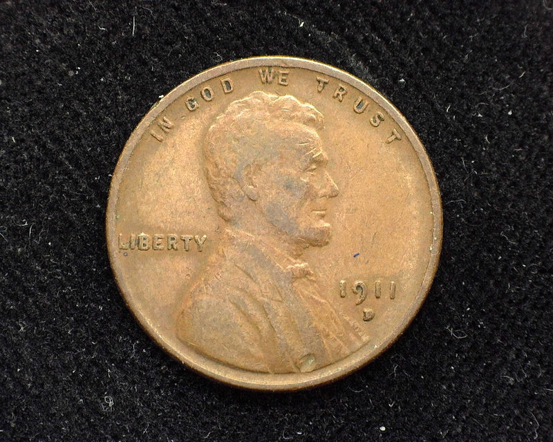 1911 D Lincoln Wheat Penny/Cent VF - US Coin