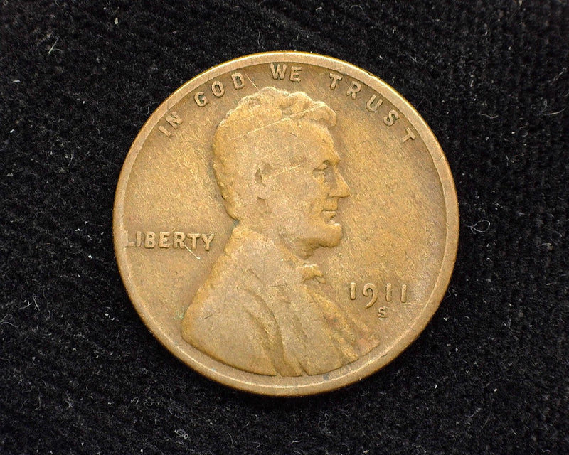 1911 S Lincoln Wheat Penny/Cent G/VG - US Coin