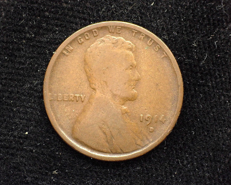 1914 D Lincoln Wheat Penny/Cent G/VG - US Coin