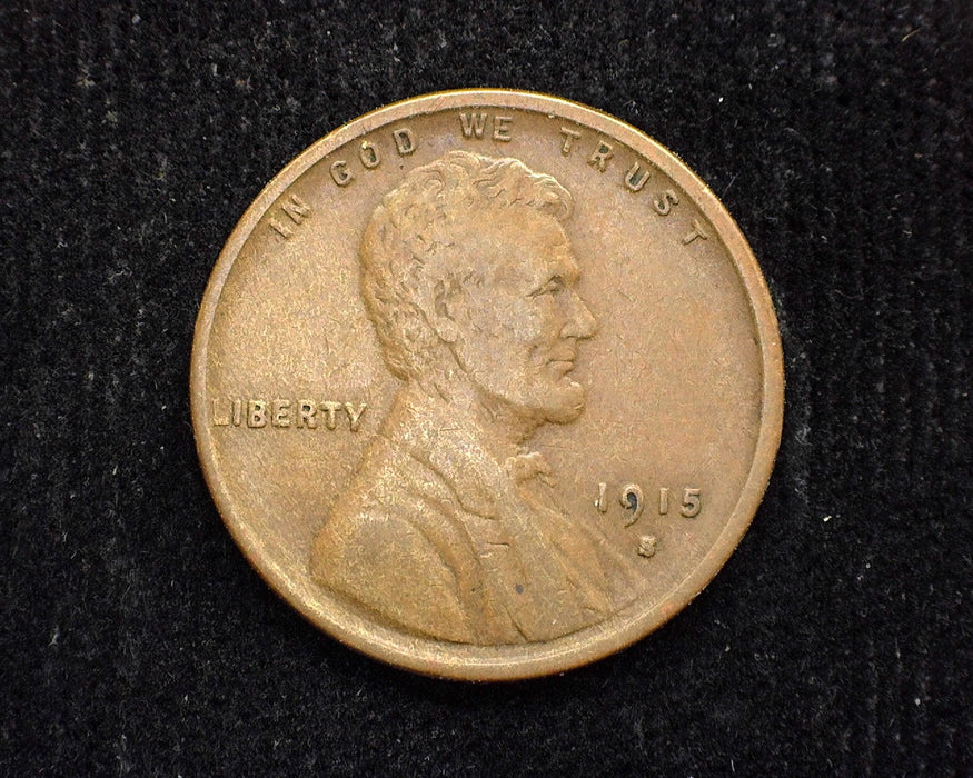 1915 S Lincoln Wheat Penny/Cent VF - US Coin