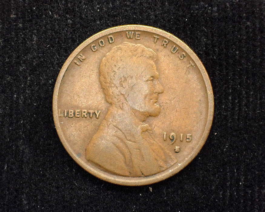 1915 S Lincoln Wheat Penny/Cent VG - US Coin