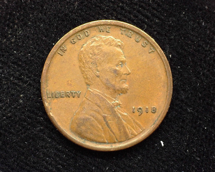 1918 Lincoln Wheat Penny/Cent XF - US Coin