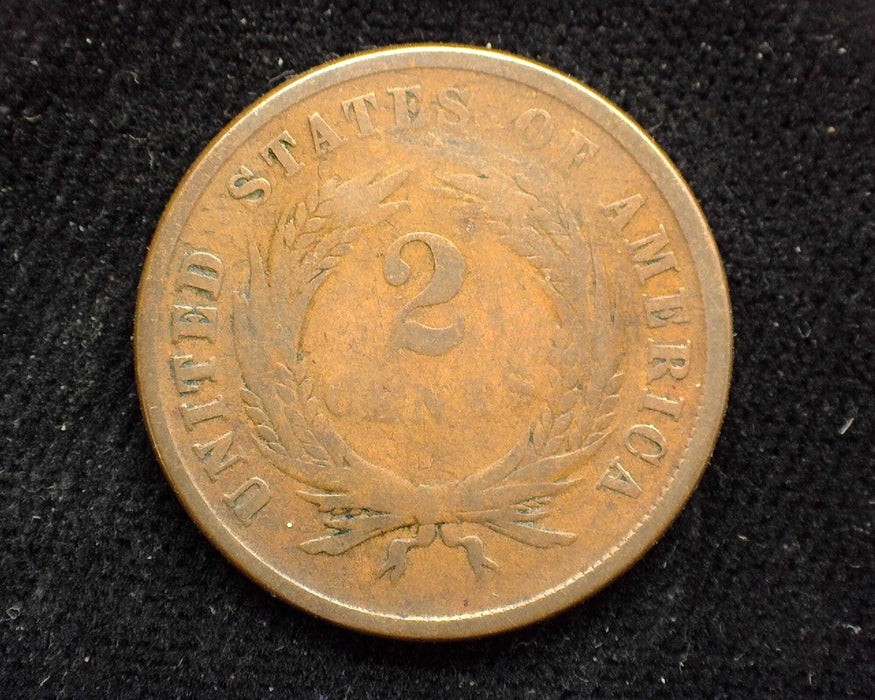 1865 Two Cent Piece G - US Coin