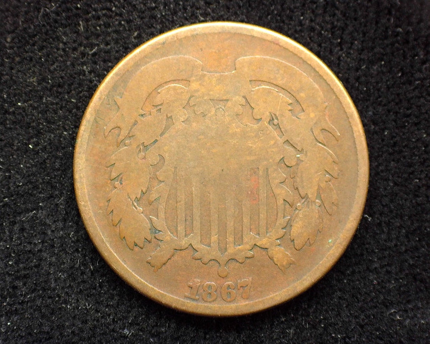 1867 Two Cent Piece G - US Coin