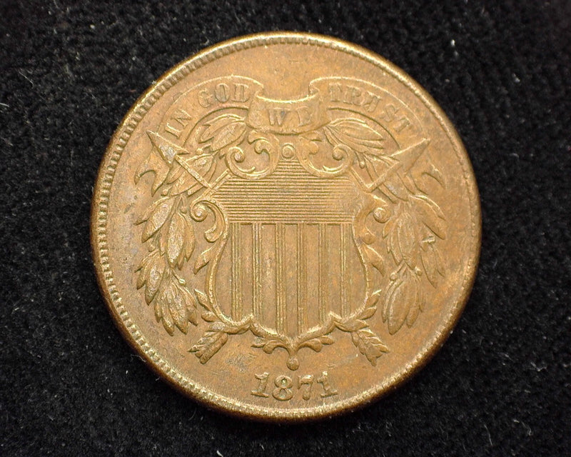 1871 Two Cent Piece XF - US Coin