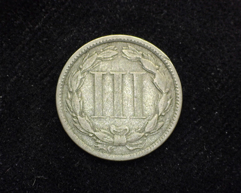 1872 Three Cent Nickel VG - US Coin