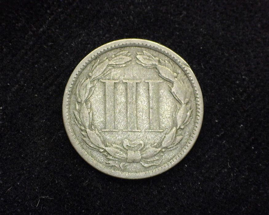 1872 Three Cent Nickel VG - US Coin