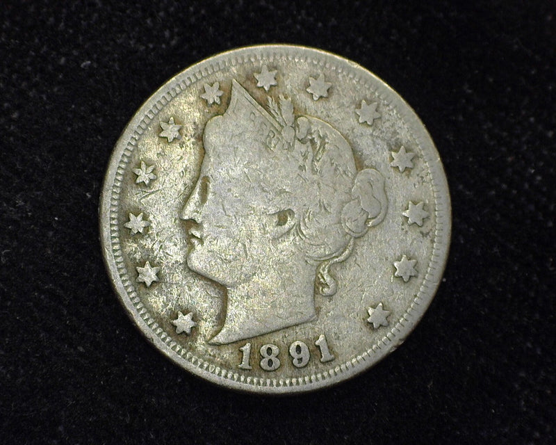 1891 Liberty Head Nickel VG/F - US Coin