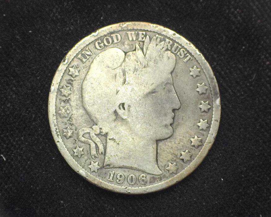 1906 D Barber Half Dollar VG - US Coin