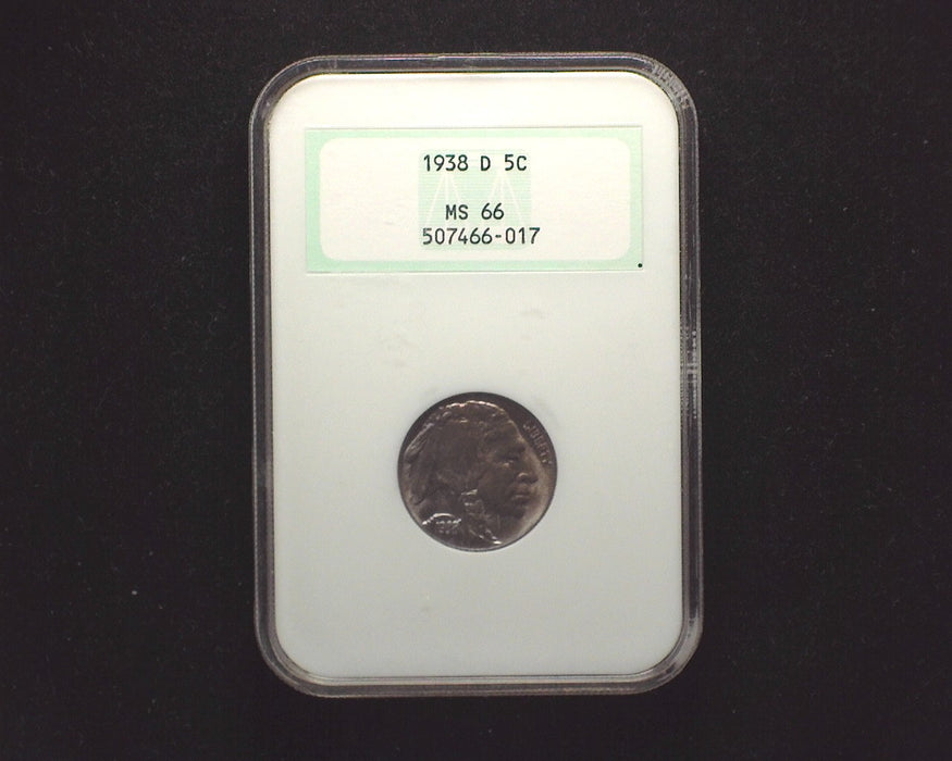 1938 D Buffalo Nickel MS 66 NGC - US Coin