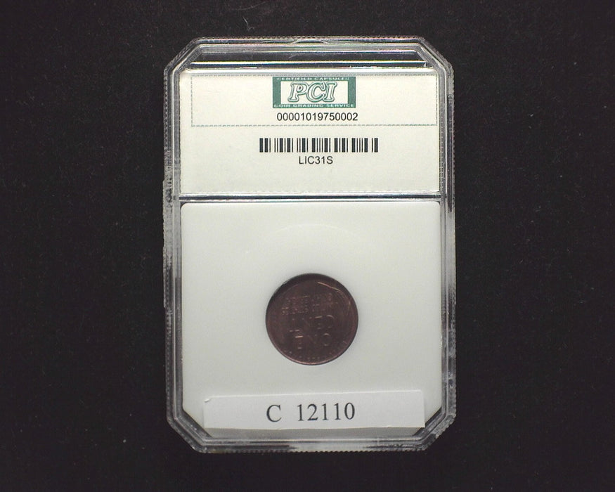 1931 S Lincoln Wheat Penny/Cent MS62 Red PCI - US Coin