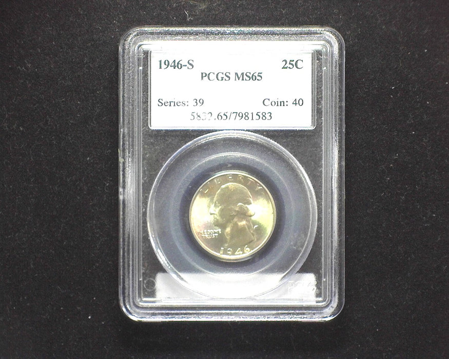 1946 S Washington Quarter MS 65 PCGS - US Coin