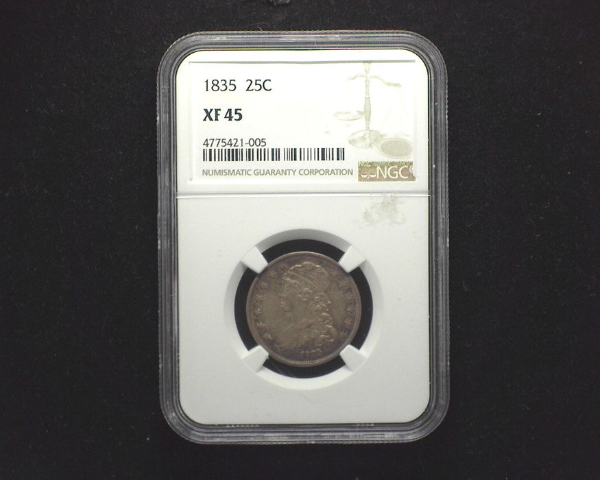 1835 Capped Bust Quarter XF 45 NGC - US Coin