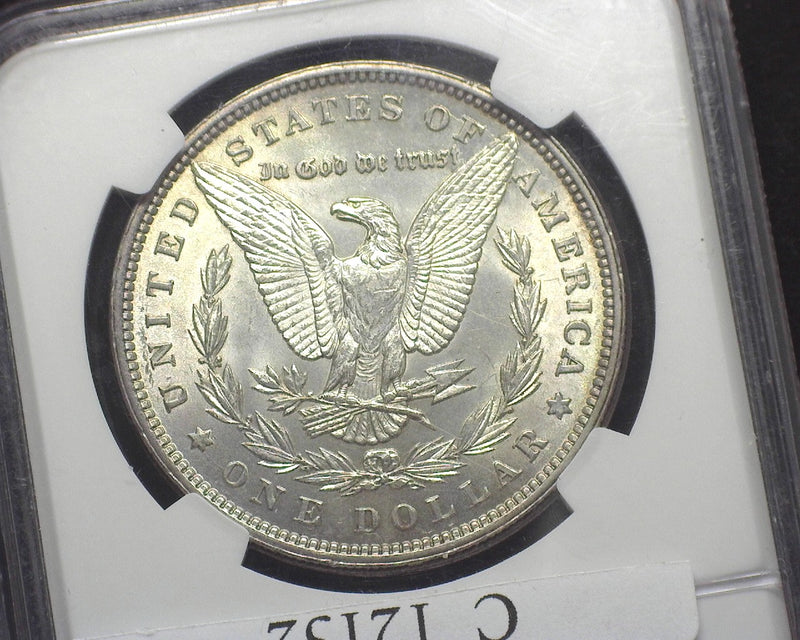 1884 Morgan Dollar NGC - Partial collar Mint Error MS61 - US Coin