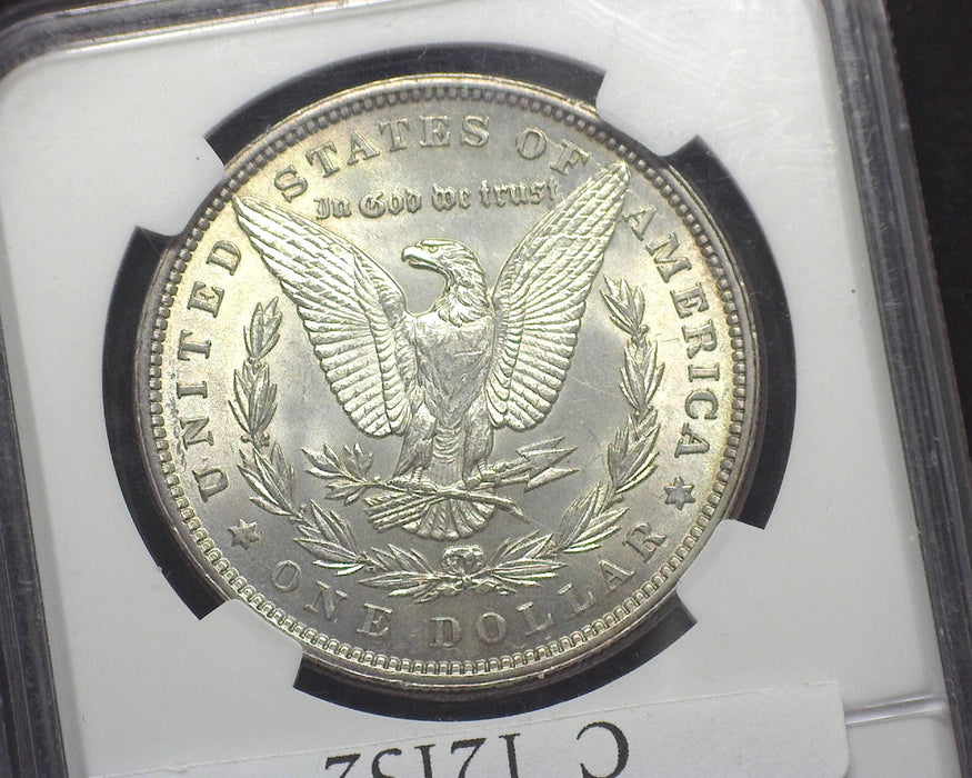 1884 Morgan Dollar NGC - Partial collar Mint Error MS61 - US Coin