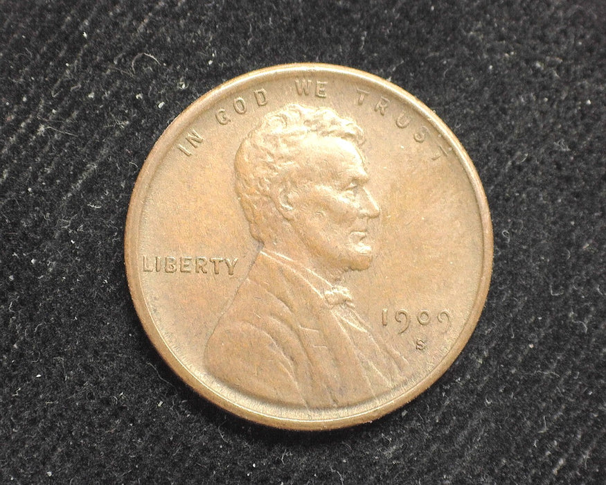 1909 S VDB Lincoln Wheat Penny/Cent XF - US Coin