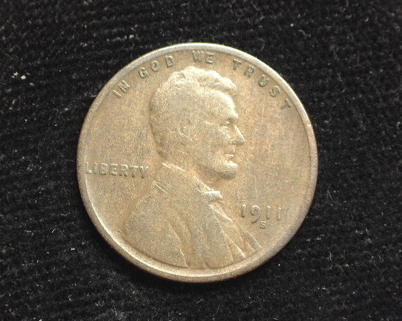1911 S Lincoln Wheat Penny/Cent VG - US Coin