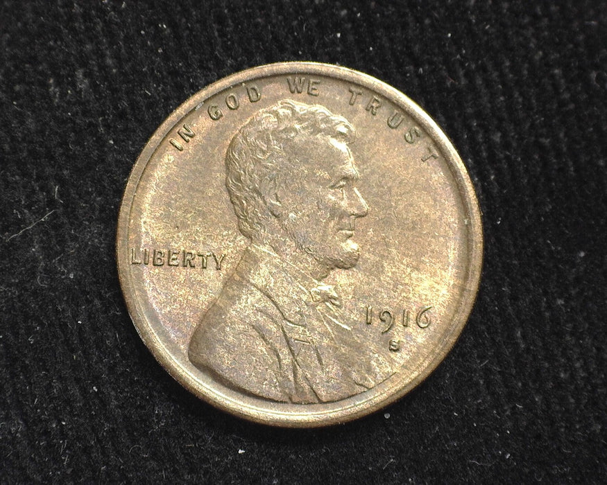 1916 S Lincoln Wheat Penny/Cent BU R/B - US Coin