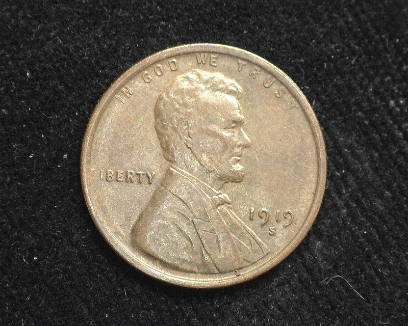 1919 S Lincoln Wheat Penny/Cent AU-40 - US Coin