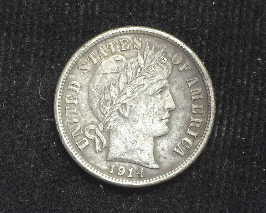 1914 D Barber Dime XF-40 - US Coin