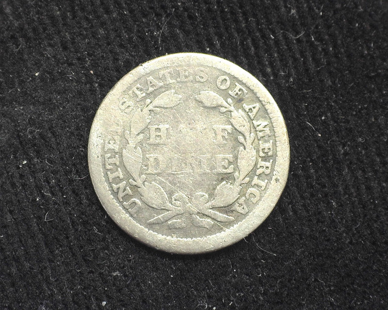 1857 Liberty Seated Half Dime Filler - US Coin