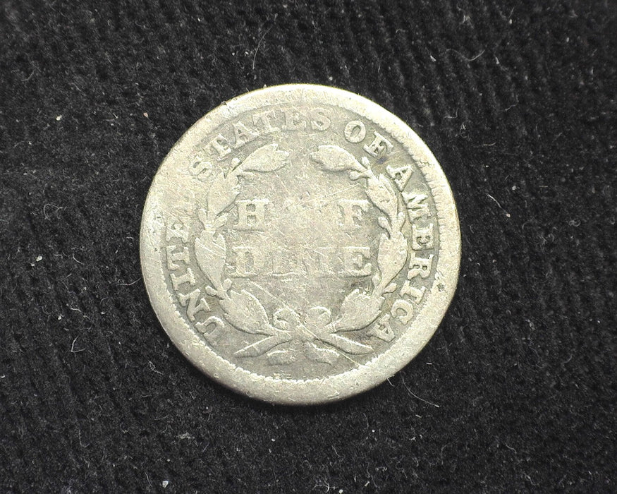 1857 Liberty Seated Half Dime Filler - US Coin