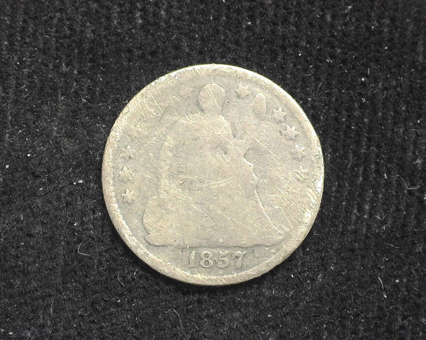 1857 Liberty Seated Half Dime Filler - US Coin