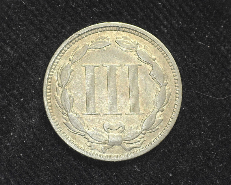 1865 Three Cent Nickel F - US Coin