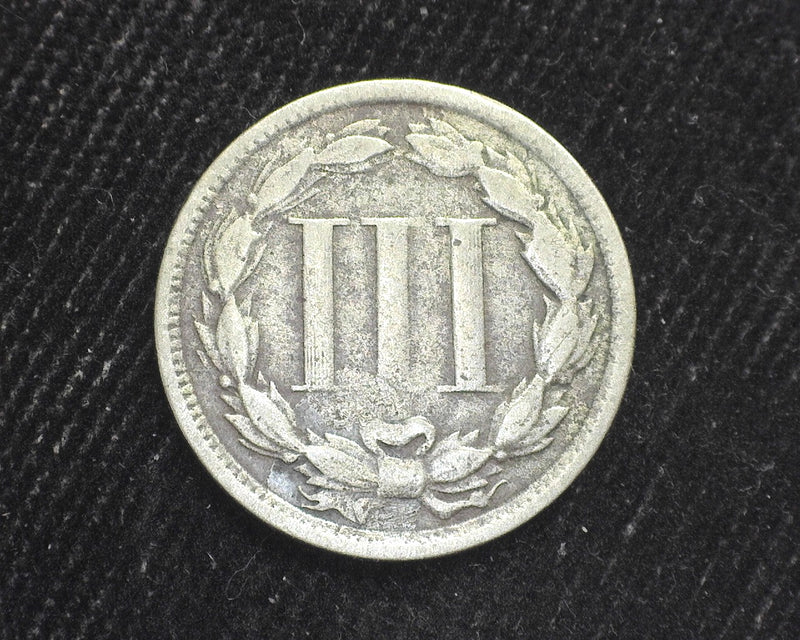 1867 Three Cent Nickel VG - US Coin